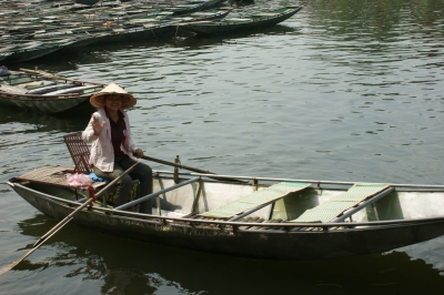 Embarcadère à Tam Coc, la baie d’Ha Long terrestre