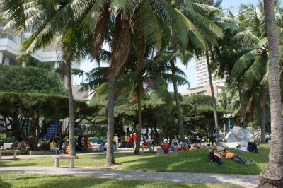 La plage côté ville