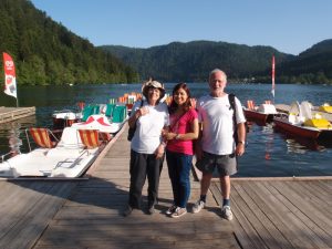 Au lac de Gérardmer avec Jean et Marie-Ange