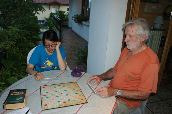 Pour le scrabble, il faut se concentrer