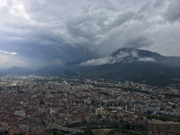 Vue de Grenoble depuis la Bastille