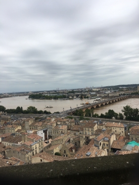 Vue panoramique de Bordeaux et la Garonne