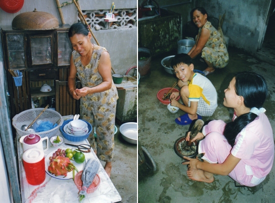 Nam-Dinh - La courette-cuisine