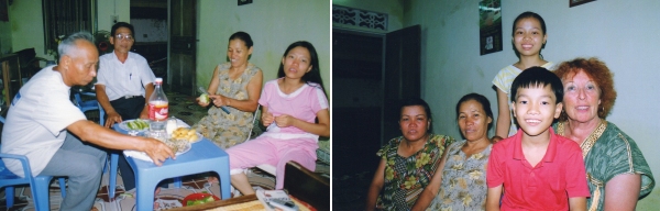 Nam-Dinh - Visites du grand frère et de la petite sœur