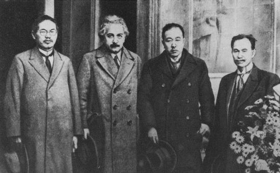 Einstein a Tokyo en 1922