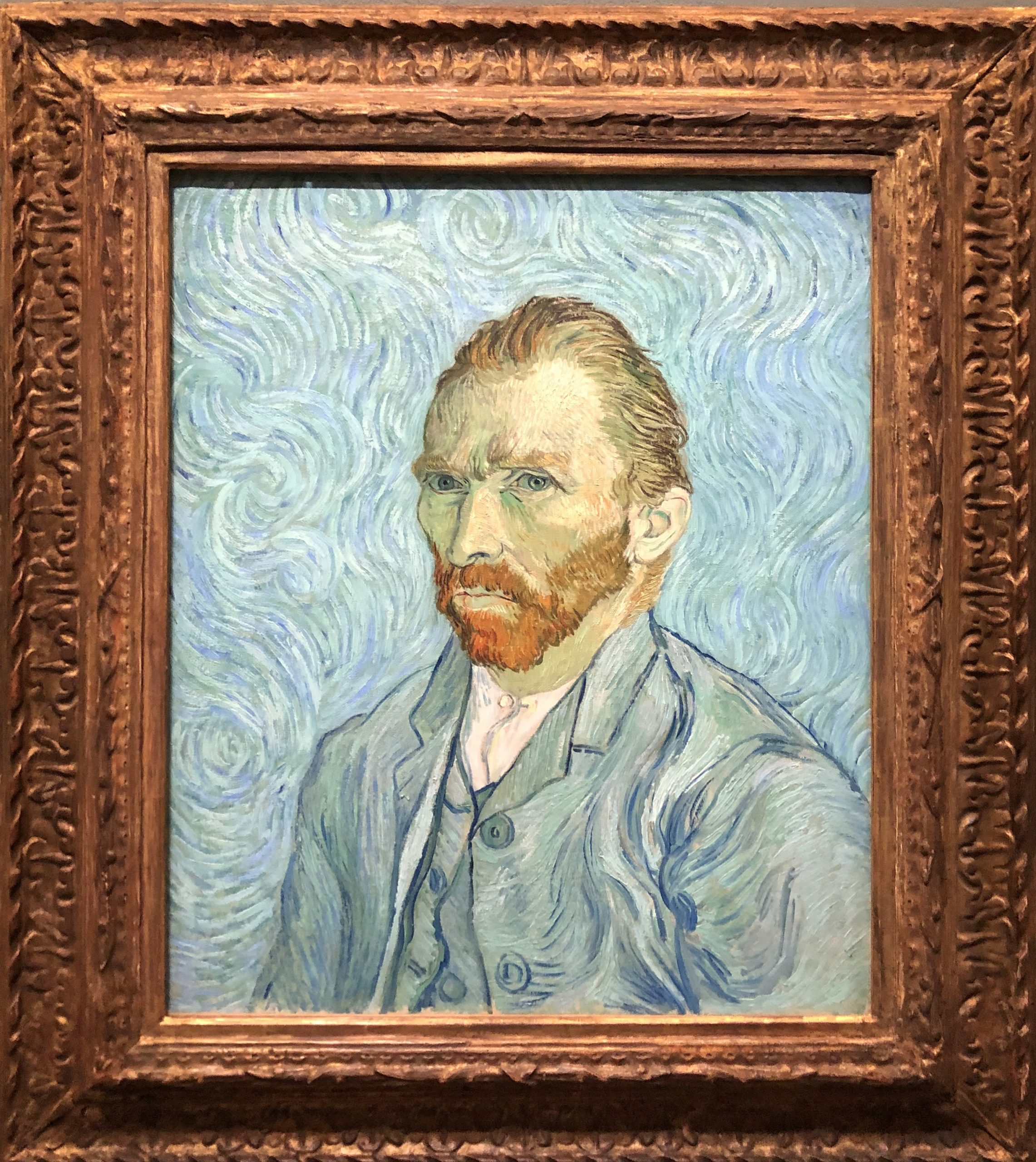 Autoportrait de Van Gogh au musée d’Orsay, que Phuong a vu, de ses propres yeux et de près !