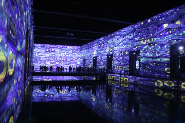 Magnifique exposition immersive aux Bassins de Lumières à Bordeaux - "Le plus grand centre d'art numérique au monde" !