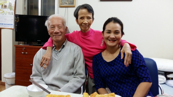 Tang, Nhu et Dang Thuy en novembre 2018