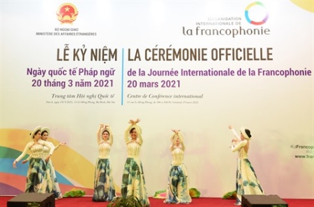 Représentation lors de la célébration officielle de la Journée internationale de la Francophonie 2021