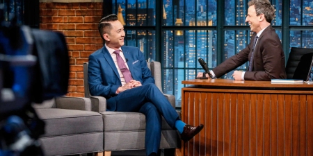 Viet Thanh Nguyen, invité du talk-show de Seth Meyers, le 9 février 2017