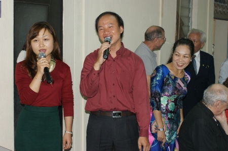 Fête des enseignants 2013, Can Linh en ao dai bleu, Viet Quang et Tu Ha Préfassienne 2019.