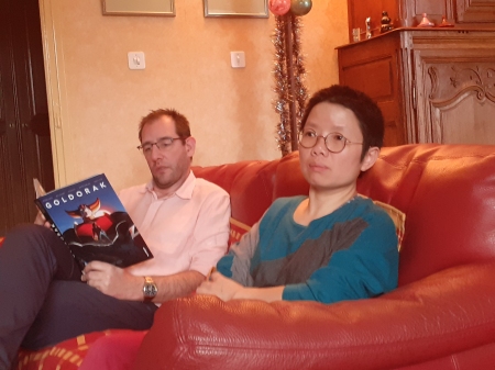 Thu Ha et son mari Gilles à Noël 2021