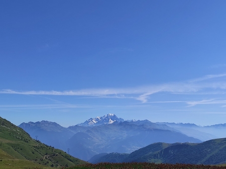 Le Mont-Blanc depuis le col de la Madeleine 