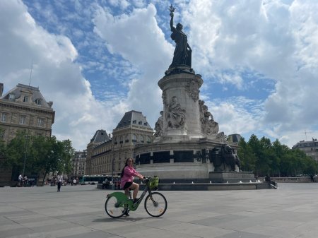 Place de la République à vélo