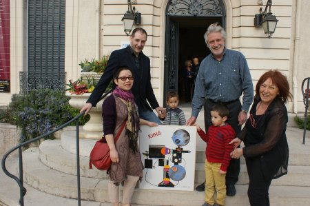 Mars 2014, Marie-Françoise en compagnie de Ha et Gilles, Minh et Tim, Jean-Claude