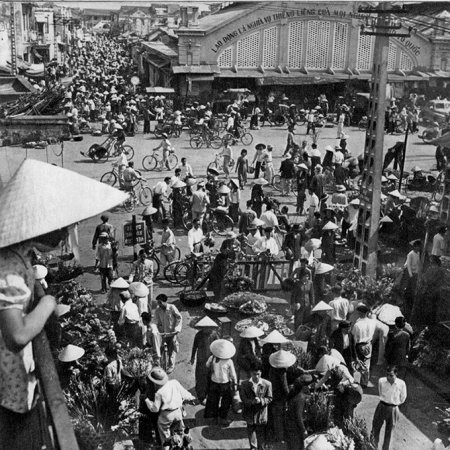 Hanoï, marché Dong Xuân, dans les années 50