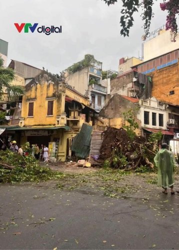 Une maison ancienne du vieux quartier
s’est effondrée pendant l’orage