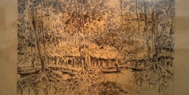 La base de résistance de la forêt de Sác, au sud de Saïgon