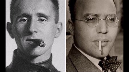 Bertolt Brecht et Kurt Weill en 1932