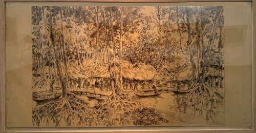 La base de résistance de la forêt de Sác, au sud de Saïgon